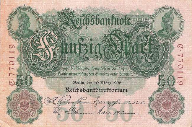 50 Mark 1906 Ro25a I/C